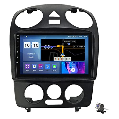 9" Android 10 Car Stereo Radio 2 Din Compatible with V-W Beetle 2002-2011 with Touch Screen Sat Nav GPS Navigation Radio Multimedia Carplay Android Auto Bluetooth