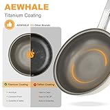 AEWHALE Hot Pot Electric,5L Multifunctional Electric Pot for Cooking,1600W Non-Stick Frying Pans for Steak, Egg, Ramen, Soup with Temperature Adjustment， Titanium Stainless