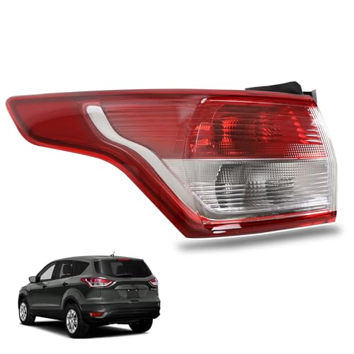 Tail Light Outer Compatible with 2013-2016 Ford Escape Left Driver Side Taillight without Bulb Replace CJ5Z13405B