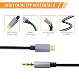 Elecbee Audio Cable 3.5 mm Male Plug to Micro 5 Pin Male Connector 1M