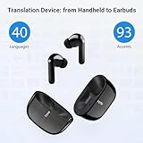 Timekettle M3 Language Translator Earbuds, Two-Way Translator Device with APP for 40 Languages Online, Voice Translator for Exploring Expat Life Freely, Compatible with iOS, Android (Online Version)