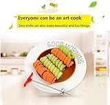 2pcs Vegetables Spiral Knife Carving Tool Carrot Cucumber Manual Spiral Screw Slicer Cutter Spiralizer, Fruit Corer And Veggie Spiralizer for Coring and Hollowing out Zucchini, Potatoes, Carrot, Apple