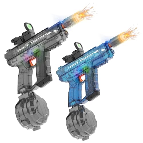 Electric Water Guns for Adults & Kids,Realistic Automatic Water Gun with 26-32 FT Long Range,800ml Large Water Tank,Splash-Resistant Design,Summer Outdoor Pool Beach Toy for Backyard Games(2 Pack)