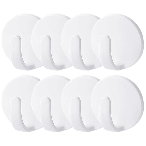 Healeved 8Pcs Magnetic Hooks Heavy Duty Fridge Magnetic Hooks Locker Hanger Key Holder Towel and Coat Hangers for Home Use