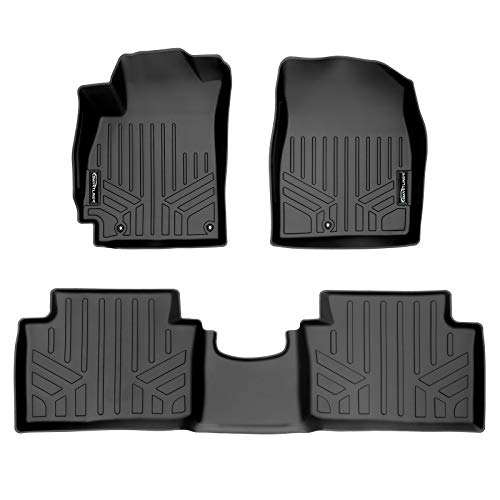 SMARTLINER Custom Fit Floor Mats 2 Row Liner Set Compatible with 2019-2022 Hyundai Veloster