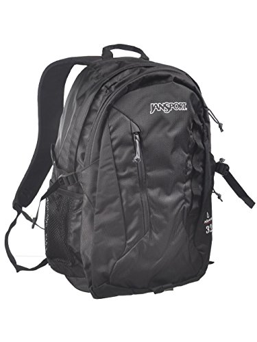 JanSport Agave Hiking Backpack - 32 Liter Daypack with Universal 3L Hydration System or 15 Inch Laptop Sleeve, Black