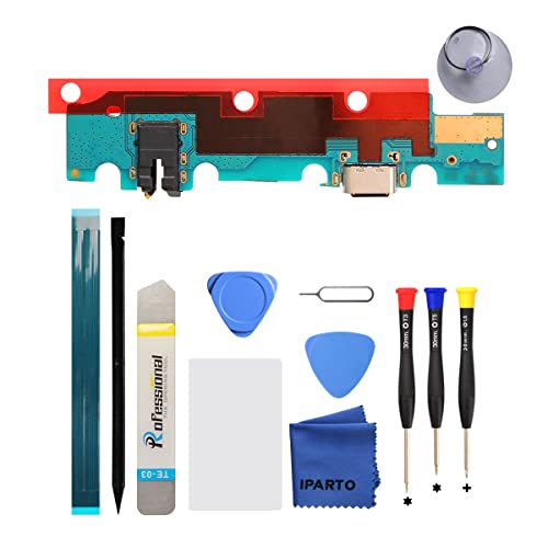 iParto Charging Port Replacement for Samsung Galaxy Tab A7 Lite T220 Charging Port Replacement Kit for 8.7 inch 2021 Galaxy Tab A7 Lite SM-T220 USB Flex Dock Connector Replacement