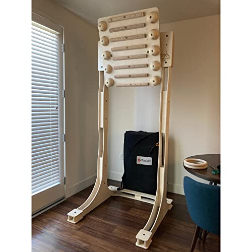 Workshop 19/50 Training Rack 2,3m and Campus Board | for Rock Climbing and Bouldering| Mini Climbing Wall | for Finger Strengt and Pull Up | Climbing hangboard