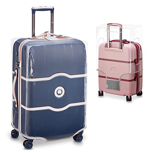 Luggage Covers for Suitcase TSA Approved | Handle Openings on L&R | Premium Clear Suitcase Covers for Luggage TSA Approved | Luggage Protector Suitcase Cover | Size 28in |Clear Luggage Cover Protector