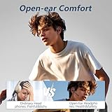 BANIGIPA Open Ear Headphones, Air Conduction Bluetooth Headset, Wireless Earphones Stereo w/Noise-Canceling Boom Microphone, 10 Hrs Playtime, Light and Comfortable for Cell Phone Sport Office Driving