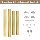 FOLKOR Gold Floating Frame for 30x40 Canvas Paintings, DIY Metal Canvas Frame with 1.5" Deep, Floater Frame for Canvas Wall Art/Portrait/Landscape Living Room Bedroom Decor (Gold)