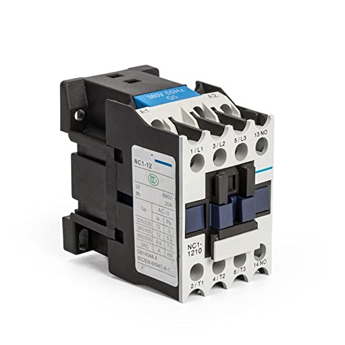 AC Contactor Electrical CJX2 LC1 0910 1810 NC1-1210 AC220V Communication 9A 12A 18A 25A 220V 380V Contator Rail Mount 1Pcs(NC1-1810,220V)