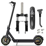 MIMIRACLE Front Suspension Kit Fork Suspension Compatible with Xiaomi M365/Pro/Pro2/1S Electric Scooter Shock Absorption Parts Anti-Vibration Accessories with Foot Stand and Front Fender