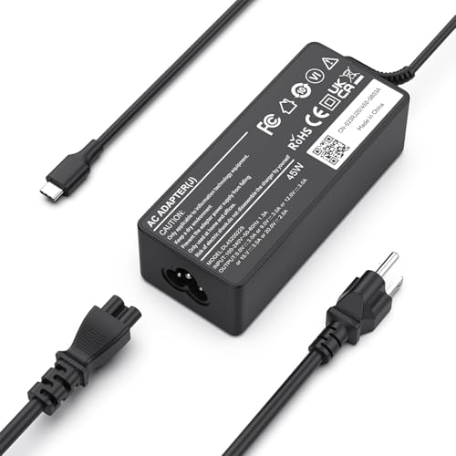 50 Pack USB C 45W Laptop Charger, Universal Type C Power Adapter for HP, Lenovo, Dell, Acer, Asus, Samsung, Google Laptop Chromebook Power Supply Cord