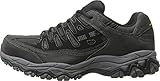 Skechers Men's Cankton Steel Toe Construction Shoe, Black/Charcoal, 12 Wide