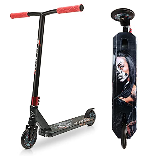 Lightweight Kick Stunt Scooter-Lab Tested Safety Certified Street Freestyle Trick Scooter w/ Alloy Deck, High Impact Wheels, ABEC-9 Bearing, HIC System - Kids, Teens (Gravity in Resurrection)