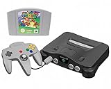 N64 System with Controller, Hookups, and Mario 64 Game (Renewed)