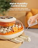 Chickcozy [2024 Upgrade] 25 Egg Incubator, Automatic Egg Turner with Thermometer Seat and Humidity Control, Egg Candler, 360° View with Clear Window, Incubators for Hatching Chicks