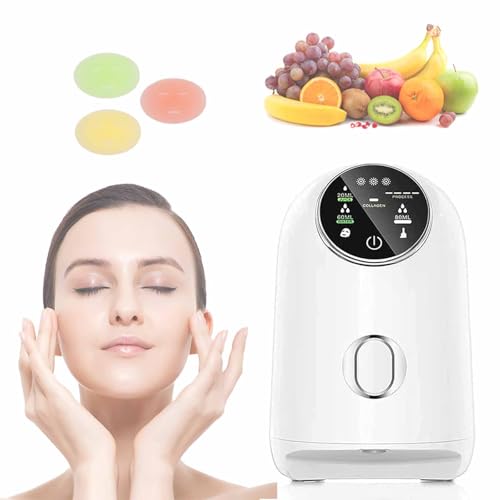 Face Mask Machine, Intelligent DIY Facial Mask Maker with Touching & Mask Molds for Collagen Fruit Vegetable Automatic Face Cream Making for SPA Face Mask Skin Care
