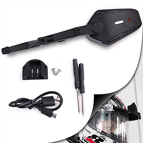 QiaoDongDian Electric Motorcycle Helmet Wiper is Waterproof, Light, Durable, Safe and Easy to Install, Suitable for Most Helmet Windshield Wipers