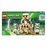 Lego 21250 Minecraft The Iron Golem Fortress, Buildable Castle Toy, Convertible into a Large Figure, with 7 Figures Including Crystal Knight, Skeleton Rider and A Loaded Creeper