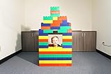 Jumbo Blocks - (96) Piece Big Blocks - 8" x 4" and 4" x 4" Large Building Blocks for Toddlers -Made in the USA - Durable Safe Plastic Blocks by Kids Adventure Jumbo Blocks