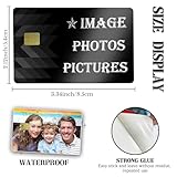 UBJVA Custom Credit Card Skin Personalized Credit Card Sticker with Photo Text Waterproof Removeable Debit Card Skin Cover