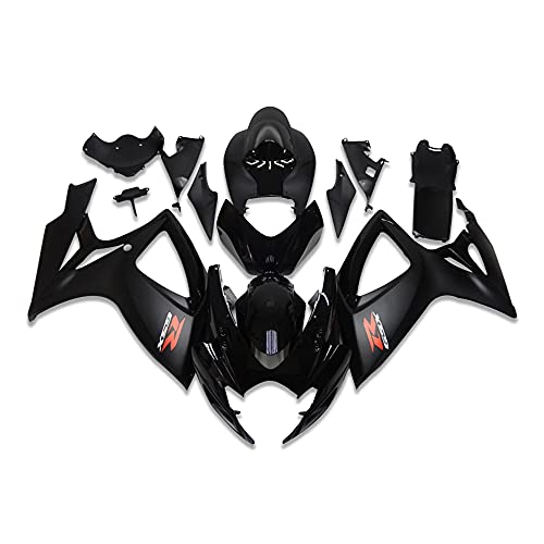Fairing Glossy Matte Black Fit for Suzuki 2006 2007 GSXR 600/750 Injection ABS Bodywork New Aftermarket Bodyframe Kit Plastic 06 07 GSX-R 600 750 Y04