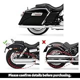 XMT-MOTO Hard Saddlebags Saddle bags W/Lid Latch Key for Harley Davidson 1994-2013 Touring, road king, ultra, street glide, electra glide and 1984-2017 Softail,Gloss Black