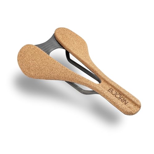 Bjorn Cycles Carbon Bicycle Saddle with Cork Pad Probka 155 mm