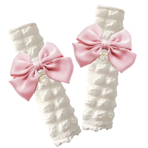 Fashion Big Bow Car Seat Belt Cover Pads (2 in a Pack), Car Accessories Seat Belt Shoulder Strap Protector Universal Seat Belt Cover (Pink)