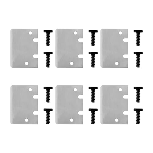 3D Print Cleaner Scraper, 6 pcs 3D Printer Tool Stainless Steel Hot Bed Shovel, for Bambu Lab Build Plate Scraper X1/P1 Series，Spatula SK5 Steel Scraper Tip Blade with Screws