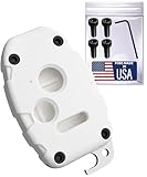 USA-Made Honda Key Fob Shell | Crack-Resistant & Durable | Seamless Fit | Enhanced Longevity & Functionality | Integrated Bottle Opener | Easy DIY Installation (White, 3 Button)
