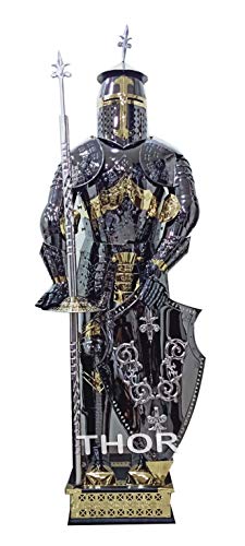 THOR INSTRUMENTS Medieval Templar Knight Full Suit Rust Free Stainless Steel Fully Wearable Rustic Vintage Home Decor Gifts
