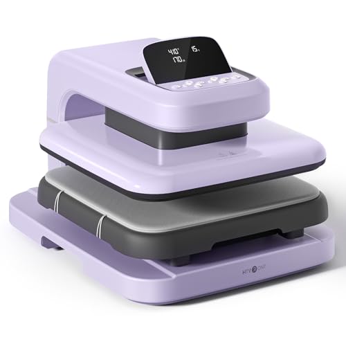 HTVRONT Auto Heat Press 2 - Heat Press Machine for T Shirts with Adjustable Pressure & Higher Heating Height, Heats Up Fast & Evenly Heat Press 15x15 for HTV, Sublimation, Heat Transfer Projects