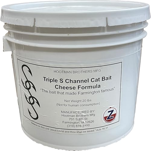 Generic Triple S Catfish Bait 20# Pail - Original Cheese Formula - Formerly Sonnys Super Sticky, Brown
