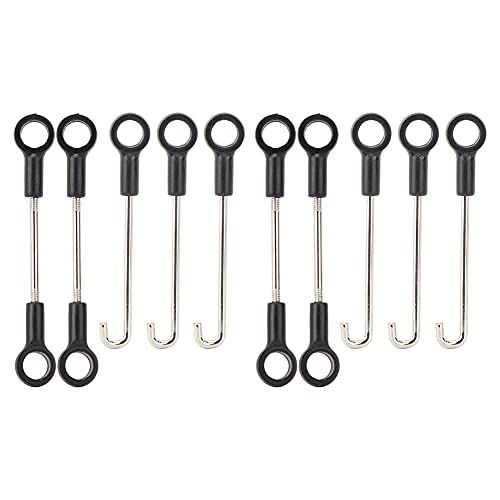 VBESTLIFE 2 Set RC Connecting Rod, 10pcs RC Aircraft Connecting Rod Stick Compatible with WLtoys V950 RC Aircraft