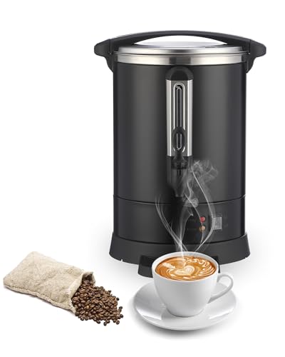 Commercial Coffee Maker 80 Cup, Double Layer Stainless Steel Coffee Urn 12L/3.2 Gal Electric Hot Beverage Dispenser Large Hot Water Dispenser Coffee Dispenser Hot Water Urn For Business Catering