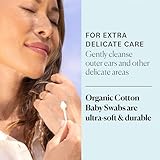 Sky Organics - Organic Baby Cotton Swabs, 180 ct. - Ultra Soft Baby Safe Tips - Strong & Durable - Hypoallergenic - Chlorine Free - Natural, Vegan & Cruelty Free - Skin Care & Baby Care