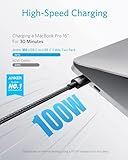 Anker USB C to USB C Cable (6FT, 2Pack), Type C 100W Charger Cord Fast Charging for iPhone 16 Series,MacBook Pro 2020,Pixel And More(USB 2.0,Black)