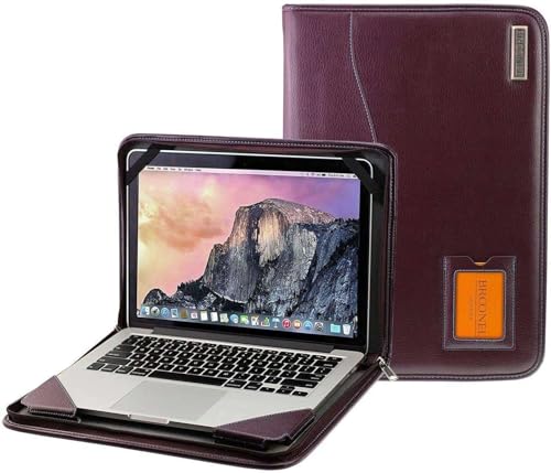 Broonel - Contour Series - Purple Heavy Duty Leather Protective Case - Compatible with Huawei Honor MagicBook Pro 16.1"