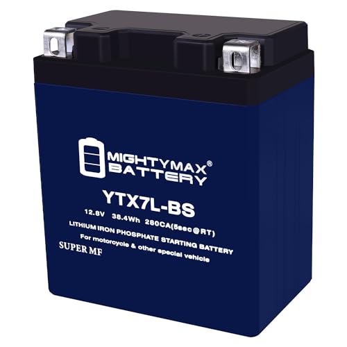 Mighty Max Battery YTX7L-BS Lithium Battery Replaces Kawasaki KL250 Super Sherpa 00-10