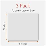 Universal Trimmable Screen Protector for All Mini Navigation (3-Pack), Anti-Glare and Anti Finger Print, 8 x 7 inches