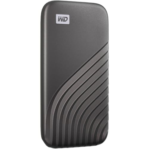 Western Digital 4TB My Passport SSD External Portable Solid State Drive, Grey, Up to 1,050 MB/s, USB 3.2 Gen-2 and USB-C Compatible (USB-A for older systems) – WDBAGF0040BGY-WESN