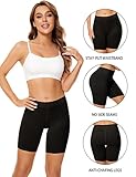 POKARLA 4 Pack Women's Cotton Underwear Boxer Shorts Anti Chafing Bike Shorts Boyshorts Panties Regular & Plus Size