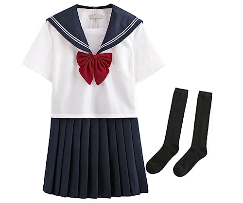 OrFilam School Girl Outfit Kawaii Cute Maid Outfit Girl JK Uniform Suit, Sailor's Suit. Japanese Student Suit.…