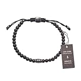 Fossil Men's Beaded Bracelet, Color: Smoke (Model: JF03008793)