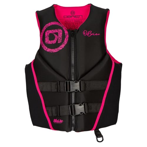 O'Brien Women's Traditional Neoprene USCGA Life Jacket, Pink, Large
