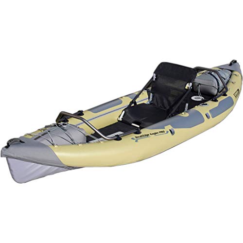 Advanced Elements Straitedge Angler Pro Inflatable Kayak - Fishing Kayak with Carry Bag - 10' 6" - 42 lbs - Khaki