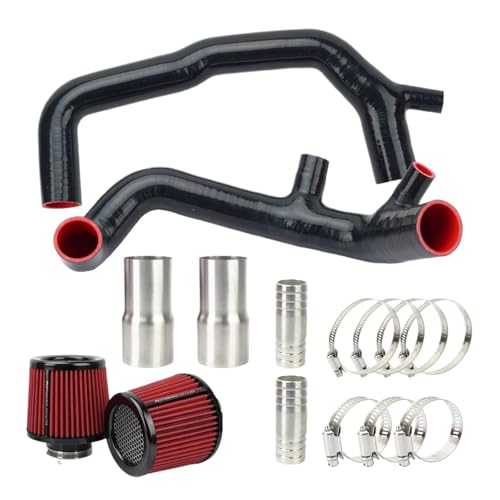 2.5" Cold Air Intake Hose Kit Compatible With BMW N54 E90 E92 E93 E60 E82 E89 135i 335i 535i Z4 Silicone Intake Pipe With Air Filter